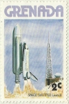 Stamps Grenada -  LANZAMIENTO DE UN COHETE ESPACIAL