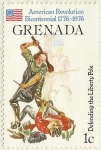 Sellos de America - Granada -  BICENTENARIO DE LA REVOLUCION AMERICANA 1776 - 1976