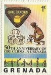 Stamps Grenada -  50th ANIVERSARIO DE LAS CHICAS SCOUTS EN GRANADA