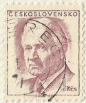 Stamps Czechoslovakia -  PRESIDENTE LUDVIK SVOBODA