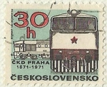 Stamps : Europe : Czechoslovakia :  CENTENARIO DEL CKD PRAHA 1871 - 1971