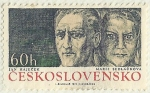 Stamps Czechoslovakia -  JAN HAJECEK Y MARIE SEDLACKOVA