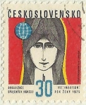 Stamps : Europe : Czechoslovakia :  AÑO INTERNACIONAL DE LA MUJER