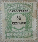 Stamps Africa - Cape Verde -  porteado a receber 1904