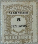 Sellos de Africa - Cabo Verde -  porteado a receber 1904