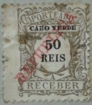 Stamps Cape Verde -  porteado a receber republica 1904