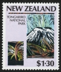 Sellos del Mundo : Oceania : Nueva_Zelanda : NUEVA ZELANDA - Parque Nacional Tongariro