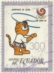 Stamps Ecuador -  JUEGOS OLIMPICOS DE SEUL 1988