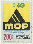 Stamps Ecuador -  60 AÑOS DE MINISTERIO DE OBRAS PUBLICAS Y COMUNICACIONES