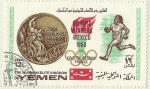 Sellos de Asia - Yemen -  GANADORES DE LOS JUEGOS OLIMPICOS DE MEXICO 1968