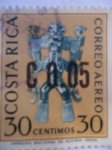 Sellos de America - Costa Rica -  Idolo Maya.