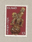 Stamps Europe - Iceland -  Jinete