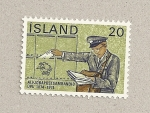 Stamps Iceland -  Cartero