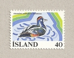Stamps Iceland -  Pato arlequín
