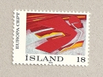 Stamps Iceland -  Pájaro por Thorvaldur