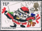 Stamps : Europe : United_Kingdom :  NAVIDAD 1981. DIBUJOS DE NIÑOS. PAPA NOEL. Y&T Nº 1011