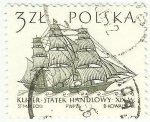 Stamps Poland -  BARCO DEL SIGLO XIX