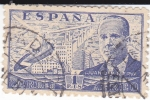 Stamps Spain -  Juan de la Cierva,  autogiro sobrevolando Madrid    (I)