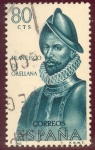 Stamps : Europe : Spain :  1965 Forjadores de América. Francisco de Orellana - Edifil:1680