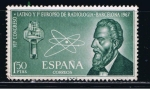 Stamps Spain -  Edifil  1790  VIII Congreso Latino y I Euro-pero de Radiología en Barcelona.  