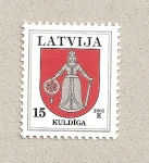 Sellos del Mundo : Europe : Latvia : Escudo de Kuldiga