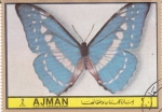 Stamps United Arab Emirates -  AJMAN -Mariposas