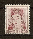 Stamps Japan -  Deesa Kannon - Templo de Nara-Horyuji.Valor con decimales.
