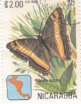 Stamps Nicaragua -  Mariposas -Adelpha leucería