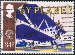 Stamps : Europe : United_Kingdom :  EUROPA 1988. TRANSPORTES Y COMUNICACIONES. AVIÓN HANDLEY PAGE. M 1150