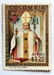 Stamps : America : Colombia :  Paulo VI a Colombia