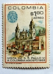 Sellos de America - Colombia -  Paulo VI a Colombia