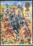 Stamps : America : United_Kingdom :  MOSTRAR AL SEÑOR ALCALDE. TAMBOR, SOLDADO DE CABALLERÍA Y PALACETE. M 1230