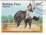 Stamps Burkina Faso -  Exposición Mundial de Filatélia Argentina 85