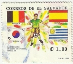 Stamps : America : El_Salvador :  MUNDIAL DE FUTBOL ITALIA 90