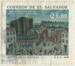 Sellos de America - El Salvador -  BICENTENARIO DE LA REVOLUCION FRANCESA 1789 - 1989