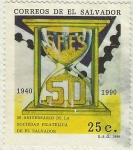 Sellos de America - El Salvador -  50 ANIVERSARIO DE LA SOCIEDAD FILATELICA DE EL SALVADOR