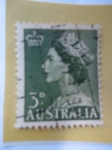 Sellos de Oceania - Australia -  Reina  Isabel 