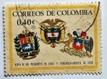 Stamps Colombia -  Visita de los Presidentes de Chile y Venezuela