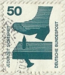 Stamps : Europe : Germany :  PREVENCION DE ACCIDENTES
