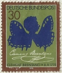 Sellos de Europa - Alemania -  CLEMENS BRENTANO 8.9.1778