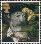 Sellos de Europa - Reino Unido -  CENT. DE LA MUERTE DEL POETA ALFRED, LORD TENNISON. M 1392