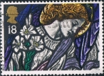 Stamps : Europe : United_Kingdom :  NAVIDAD 1992. VIDRIERAS. ARCÁNGEL SAN GABRIEL. M 1421