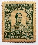 Stamps Colombia -  personajes-Departamento de Antioquia -Cordoba