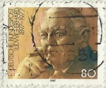 Stamps Germany -  LUDWIG ERHARD 1897 - 1977
