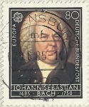 Stamps : Europe : Germany :  JOHANN SEBASTIAN BACH 1685 - 1750