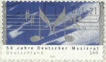 Stamps : Europe : Germany :  50 AÑOS DE LA MUSICA ALEMANA