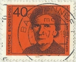 Stamps Germany -  GERTRUD BAUMER 1873 - 1954