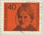 Stamps Germany -  HELENE LANGE 1848 - 1930