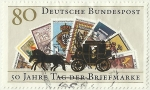 Stamps Germany -  50 AÑOS DEL DIA DEL SELLO