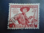 Stamps Australia -  Scout.- JAMBOREE 1948-1949